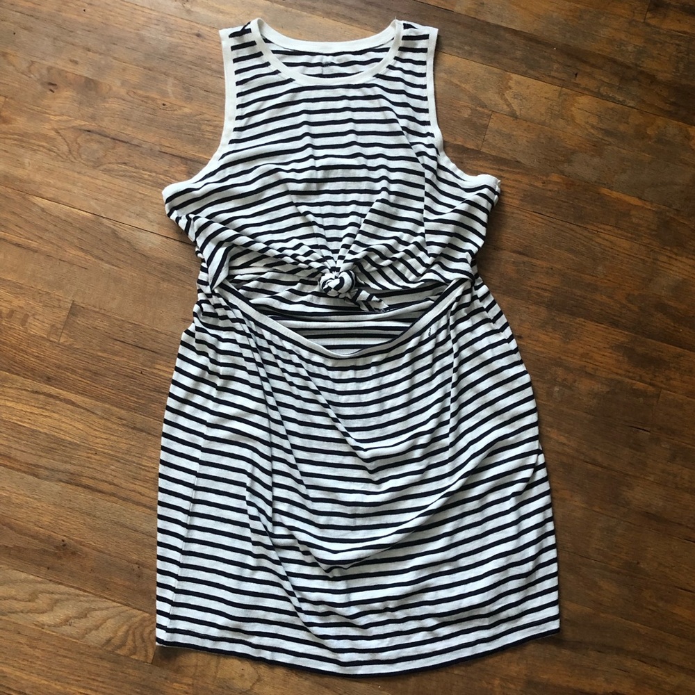 Knot Front Cut Out Dress. Tags removed, never worn